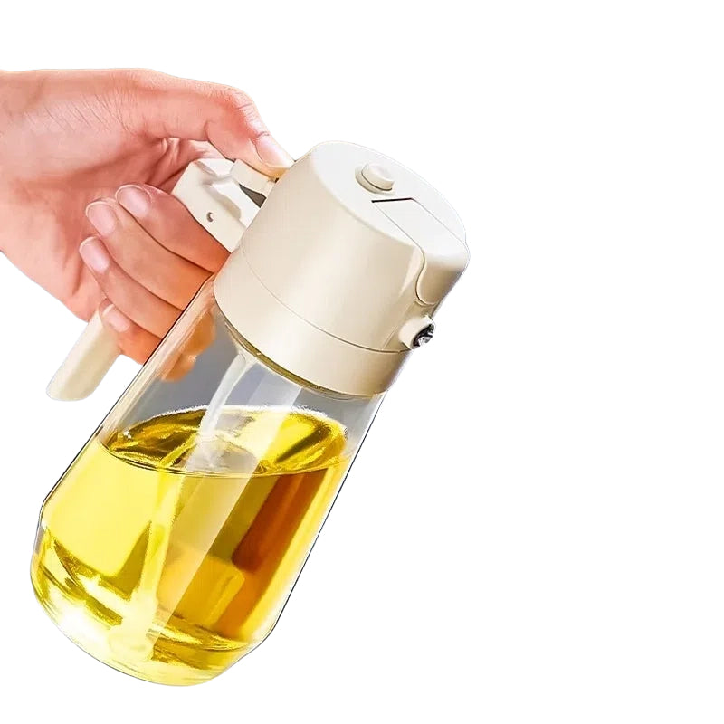 470ml Glass Oil Sprayer – 2-in-1 Dispenser for Cooking & BBQ