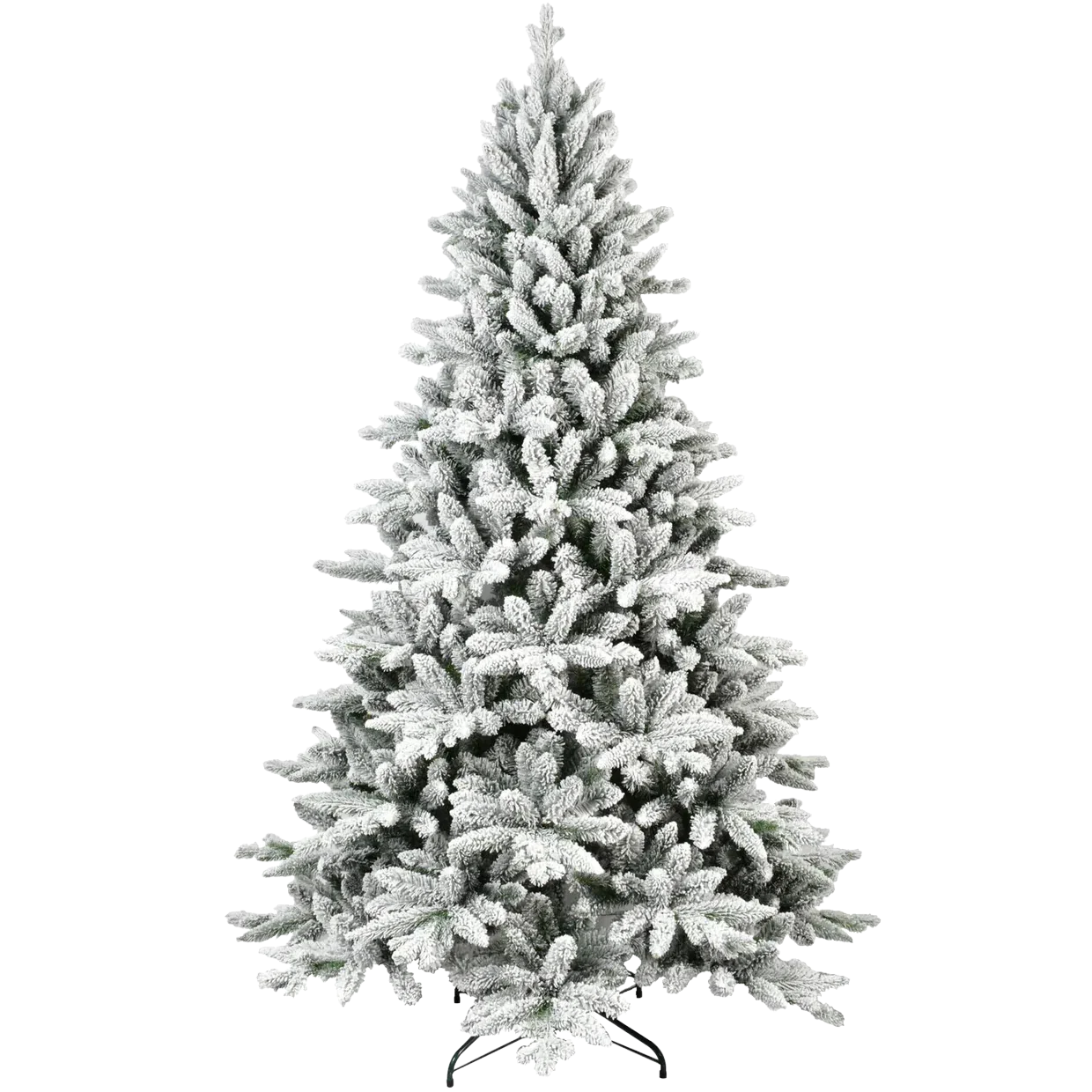 5/6/7ft Best Flocked Artificial Christmas Tree Artificial Hinged Christmas Tree for Holiday Party Office Home Living