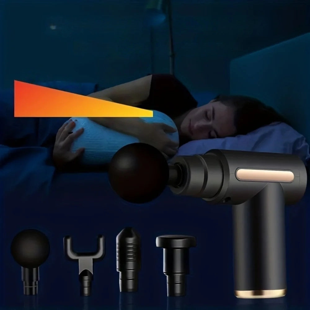Mini Fascia Massage Gun – Portable USB Muscle Relaxer