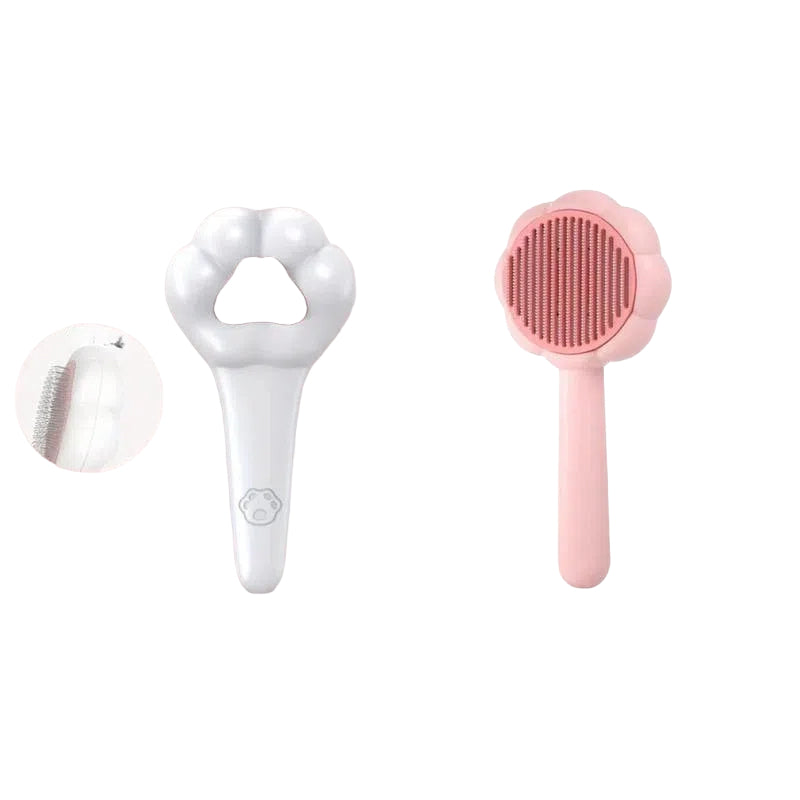 Pet Grooming Comb – Paw-Shaped Massage & Hair Remover