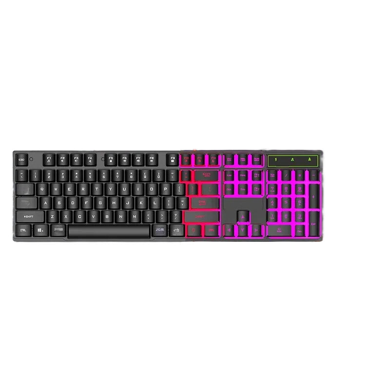 Multifunctional Office Home PC Computer Keyboard and Mouse Kit Backlit USB Wired Gaming Keyboard and Mouse Combo