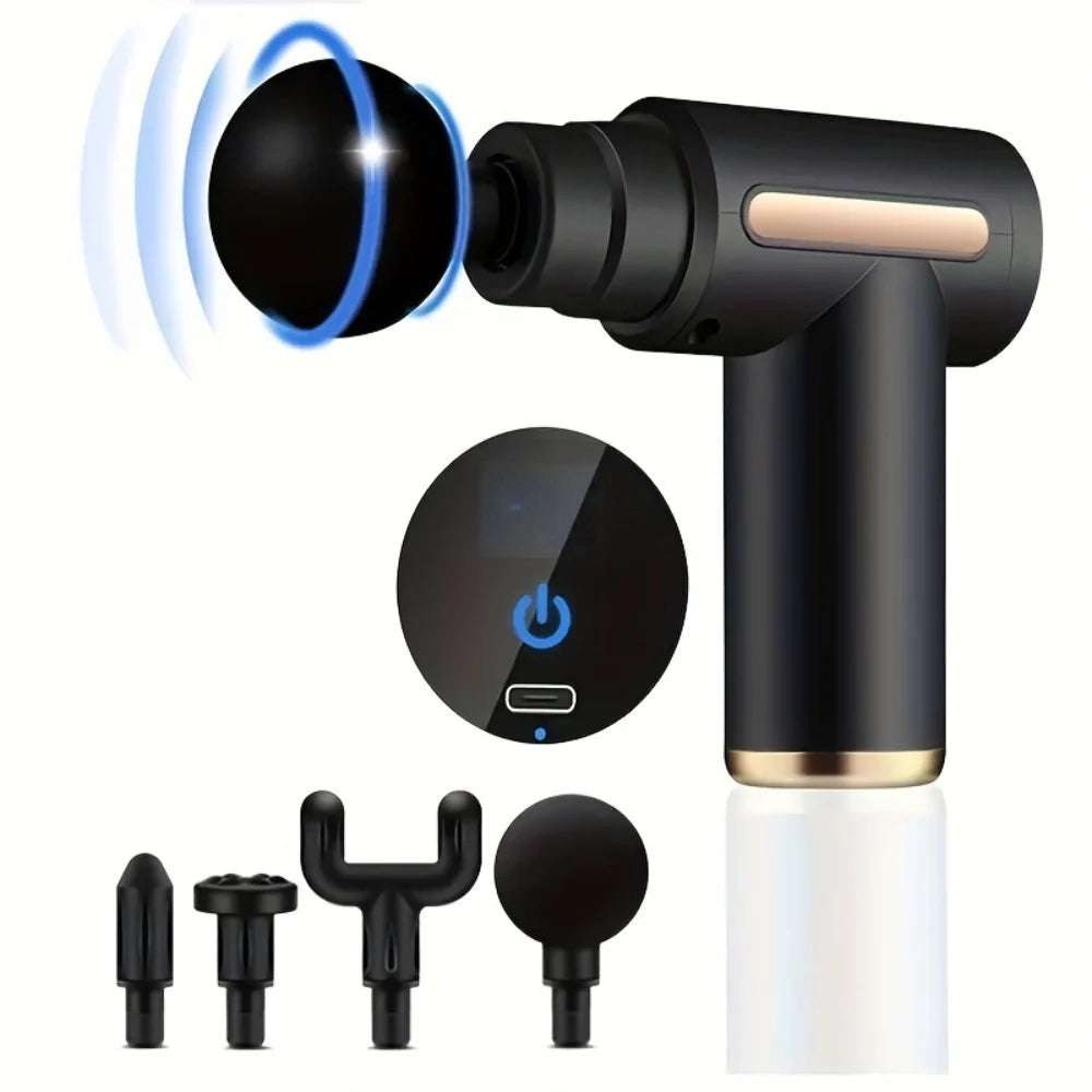 Mini Fascia Massage Gun – Portable USB Muscle Relaxer