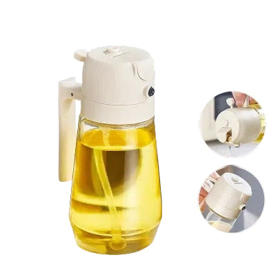 470ml Glass Oil Sprayer – 2-in-1 Dispenser for Cooking & BBQ