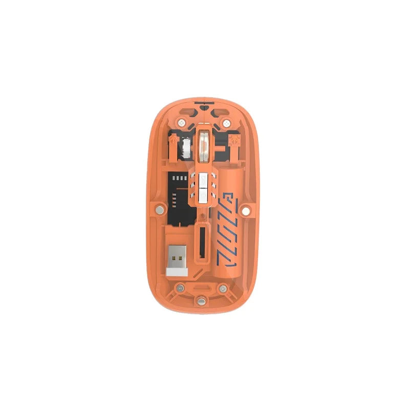 Mini Transparent 2.4GHz Bluetooth Wireless Mouse RGB Backlit High DPI 1600USB Type-c Rechargeable Wireless Mouse