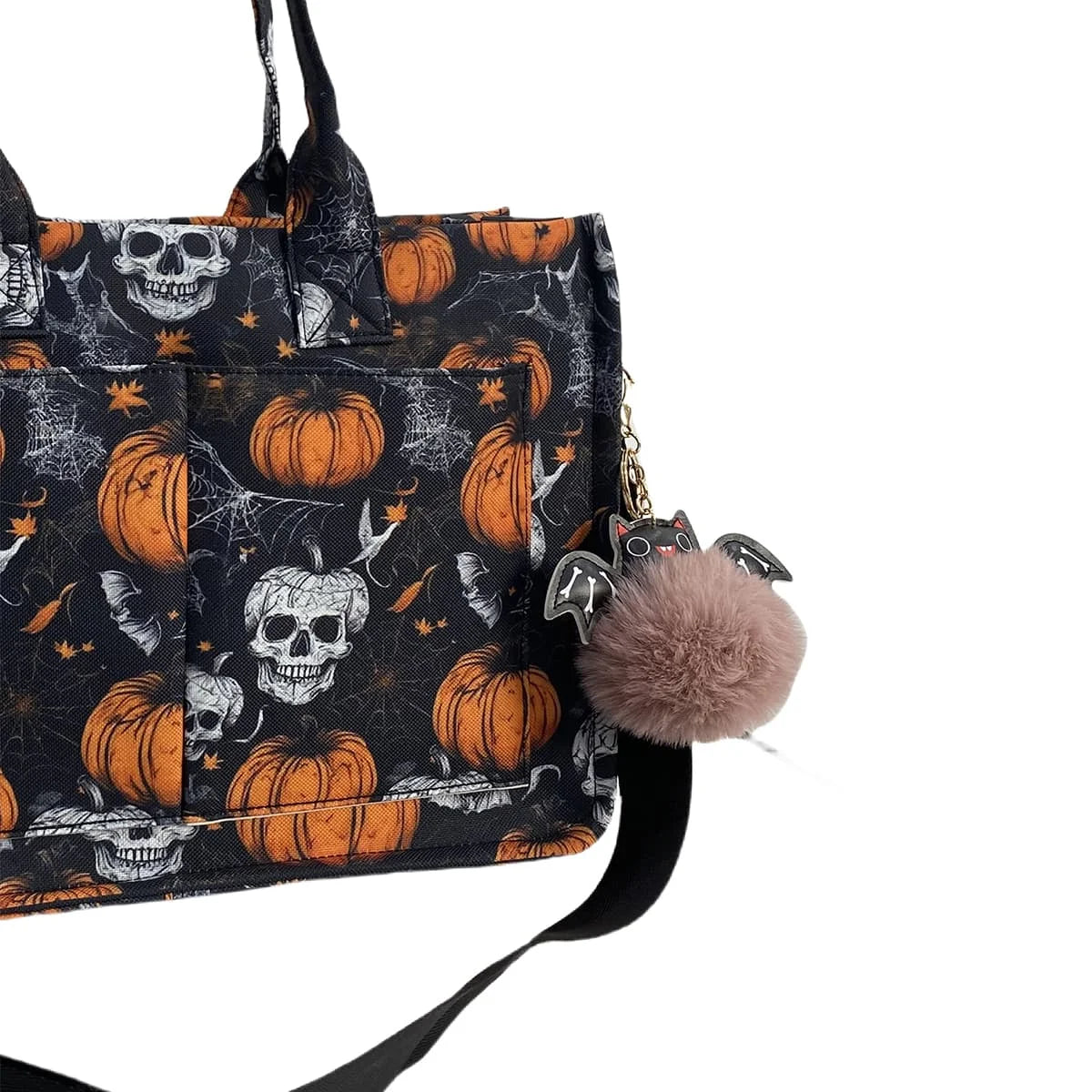 Halloween Tote Reusable Canvas Bag for Trick or Treating Halloween Treats Bags