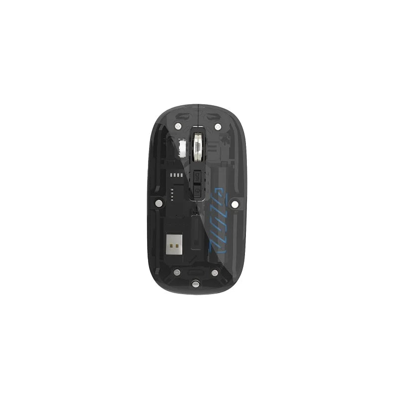 Mini Transparent 2.4GHz Bluetooth Wireless Mouse RGB Backlit High DPI 1600USB Type-c Rechargeable Wireless Mouse