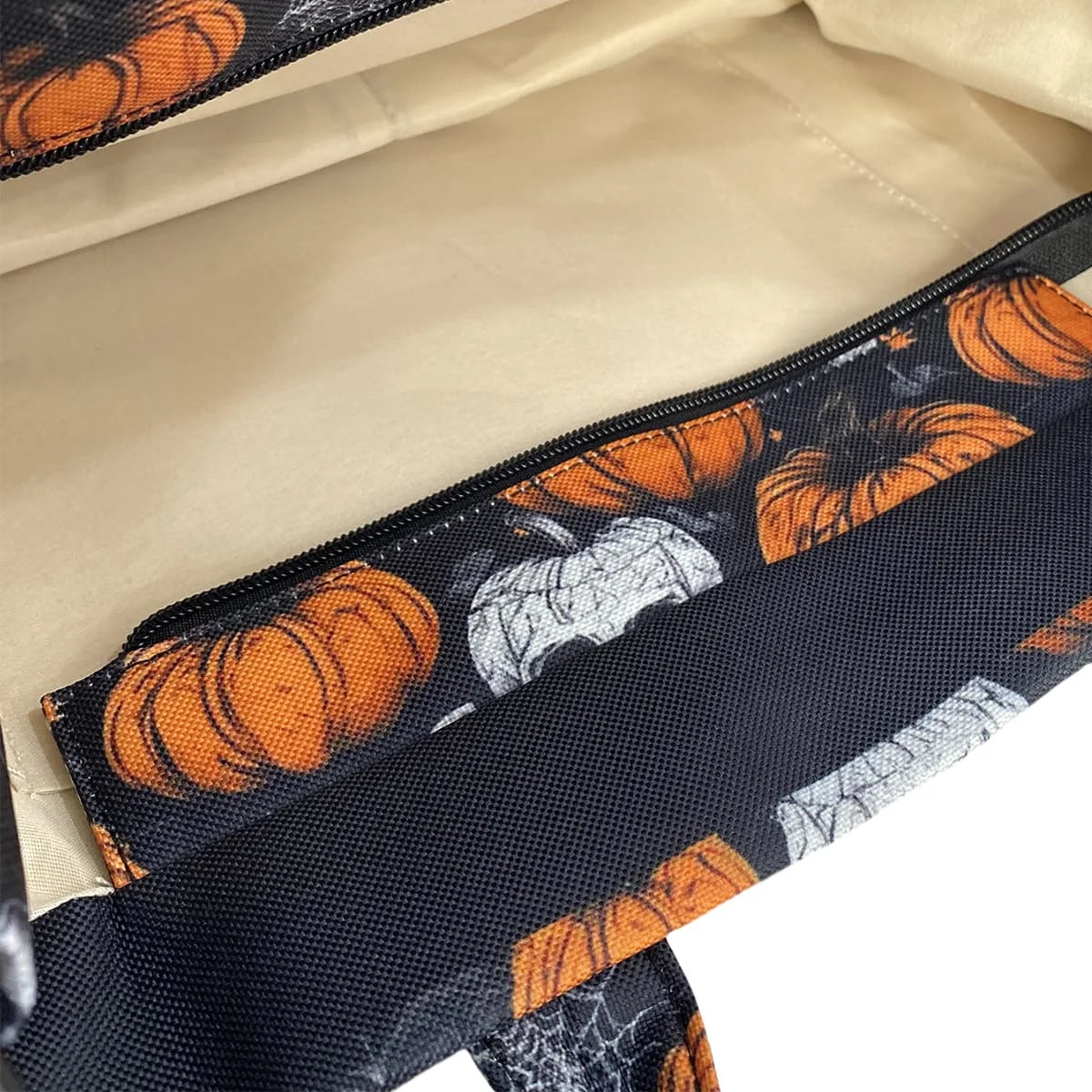 Halloween Tote Reusable Canvas Bag for Trick or Treating Halloween Treats Bags