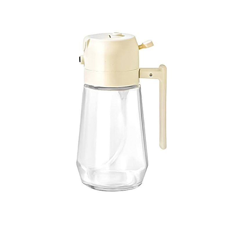470ml Glass Oil Sprayer – 2-in-1 Dispenser for Cooking & BBQ